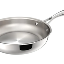 8 Inch Stainless Steel Frying Pan, 5-Ply Stainless Steel Pan, Dishwasher and Oven Safe, Induction Pan, Even Heat Distribution
