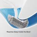 Toilet Cleaner Brush, Diveotree Toilet Brush and Holder for Dead Corner Cleaning, Wall Mounted Toilet Bowl Brush for Bathroom Decor, Toilet Scrubber Brush for Home/Hotel (White, Round-1pack)