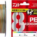 Daiwa PE Line UVF PE Dura Sensor x 8 + Si2, No. 0.4 to 6, Multicolor, Lime Green (multicoloured)
