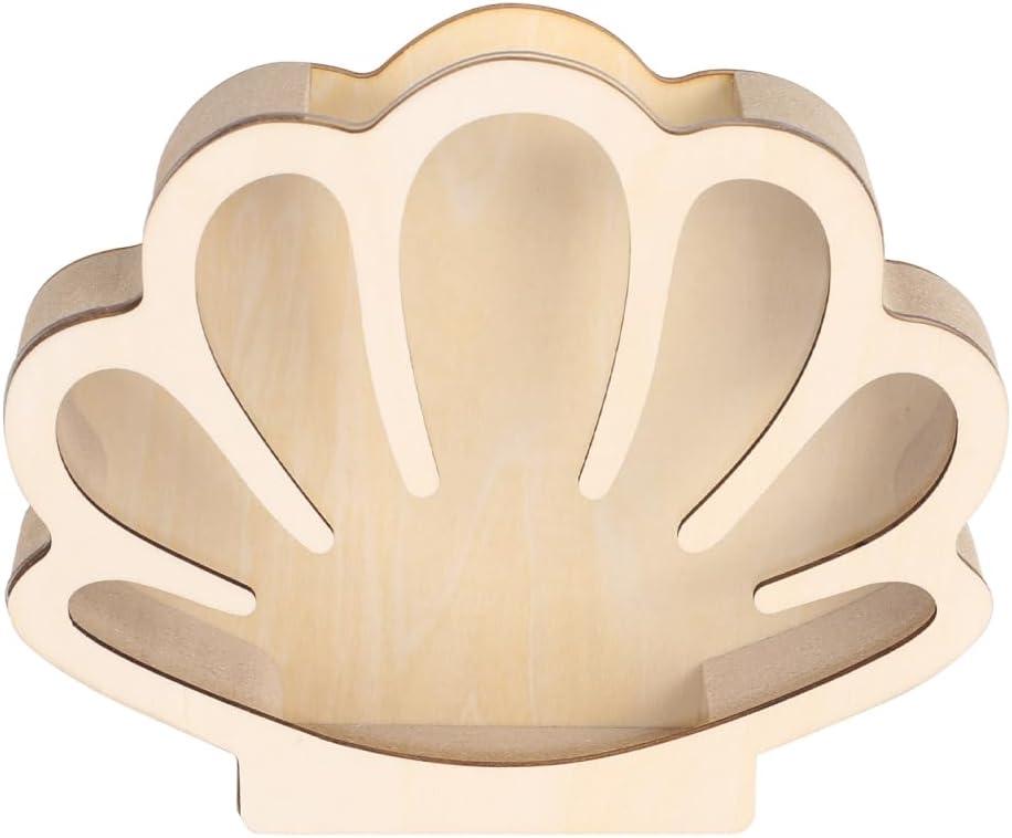 Wooden Seashell Display Case, Seashell Display Box with Acrylic Window, Home Decoration for Women Men