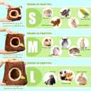 Guinea Pig Hideout Hamster Cage Accessories,Stump Style Soft Washable Hedgehog,Ferret,Rat Hammock for Cage,Chinchilla,Ferret, Bunny Bed,Small Animal Houses & Habitats (Small)