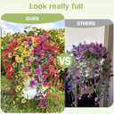 Artificial Flowers for Outdoors Spring Decor, 6 Bundles UV Resistant Realistic Faux Silk Hanging Flowers, Fake Plants for Planter Indoor Outside Garden Porch Patio Balcony Yard Farmhouse