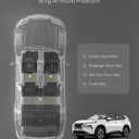 3W Floor Mats & Cargo Mats for Nissan Rogue 2026 2025-2021 S/SV/SL/Platinum, Custom Fit TPE All Weather Floor Liner for Rogue Accessories Full Set Car Mats & Trunk Mat (Not Fit Rogue Sport), Black