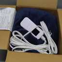 Sunbeam Royal Ultra Fleece Heated Electric Blanket, Twin Size, 84" x 62", 12 Heat Settings, 12-Hour Auto Shut-Off, Indigo