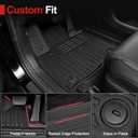 Floor Mats for 2026 Hyundai Palisade 7/8 Seat Hybrid Accessories | All Weather Cargo Mat with Backrest Mat, Waterproof Odorless TPE Material, for 2026 Palisade Hybrid Calligraphy Accessories