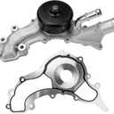 Engine Water Pump with Gasket Assembly Compatible with Jeep Grand Cherokee L 2016-2022, Dodge Durango 2016-2021 V6 3.6L, Replace 4893940AD 68311108AA 44039