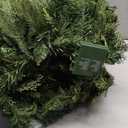 Christmas Garland with Dual Color 50 LED Lights 9 Ft, Prelit Xmas Garland with Cypress Leaf, Timer by Remote Control and Batteries Operated for Mantle Staircase Indoor and Outdoor (Green PVC 9FT)