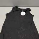 ANRABESS Womens Sleeveless High Neck Tank Tops Fashion Summer Casual Basic Slim Fit Ribbed Racerback Top Shirt Clothes, XL