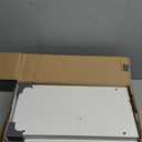 TUTOTAK Small Side Table, Narrow End Table, Bedside Table, Set of 2, Couch Side Table with Wheels for Living Room or Bedroom, White TB01BW0612