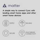 Cync GE A19 Direct Connect LED Light Bulb, Color Changing Smart Light, Matter Compatible, Compatible with Alexa and Google Home (2-Pack)