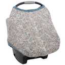 Little Unicorn Baby Car Seat Canopy | Soft & Breathable Muslin Fabric | Magnetic Closure Cover & Universal Fit | for Protection & Privacy | Nursing Cover (Pressed Petals)