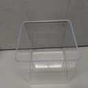 Tioncy 12 Pcs Clear Square Vase 5'' x 5'' Acrylic Flower Plastic Vases for Centerpieces Acrylic Cube Plastic Container Bulk Succulent Pots Planters for Plant Wedding Home Office Floral Decor