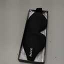 MZOO Luxury Sleep Eye Mask for Side Sleeper Men Women, Zero Eye Pressure 3D Sleeping Mask, Light Blocking Patented Design Night Blindfold, Soft Eye Shade Cover for Travel, Black