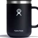 Hydro Flask Coffee Mug  Insulated Stainless Steel, Non Spill, Leak Resistant Travel Mug 24 Oz Black