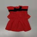 Red Corduroy Dog Dress Sweater for Small Dogs Girl Set Dog Winter Dress Puppy Clothes Christmas Size S