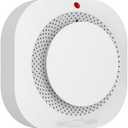 Smoke Detector 6 Pack Fire Alarms Battery Operated Smoke Detector 10-Year Photoelectric Sensor Smoke Alarms Easy Installation LED Indicator 85dB Alarm with Test Mute Button for Living Room Bedroom