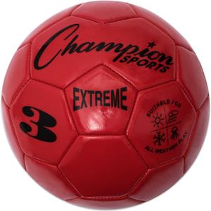 Champion Sports Extreme Series Soccer Ball, Soft Touch, All Weather, High Air Retention, Youth & Adult League Balls for Training, Games, Outdoor & Indoor Play, Size: Size 3