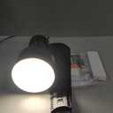 Ceiling Fans with Lights,36" LED Fan Light Hanging with Hook,Hook Type Ceiling Fan,Plug in Ceiling Fan Light,40W,3000-6500k,Remote Control,Portable Fan for Camping Bed,Patios,(Black)