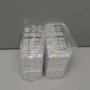 Acrylic Magnetic Picture Frames 4x4-6Pack Clear Freestanding Photo Frame.Double-Sided Scalloped Edges, 10+10mm Thick Block, for Modern Desktop Display &Perfect for Gifts (6 Pack, 4X4)