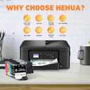 hehua LC501XL Ink Cartridges LC501 Series Inks (5-Pack,2,000 Pages) Compatible for Brother LC501XL Ink Cartridge LC501 XL for Brother Work Smart 1360 MFC-J1360DW Ink Cartridges MFC-J1410DW MFC-J1260W