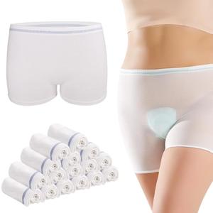 HANSILK Mesh Underwear Postpartum 16 Pack High Waist Hospital Mesh Panties Breathable, Delivery Post Surgical Recovery C-section Underwear, White, Medium