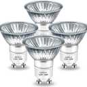 Halogen Bulb 50 Watt GU10 120V NP5 Replacement Bulb for Candle Warmer, Scent Wax Burner, Fragrance Melt, Warming JDR Dimmable, Warm White 2700K Pack of 4