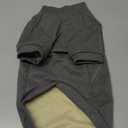 FUAMEY Small Dog Sweater Solid, Turtleneck Fleece Doggy Shirt Pullover, Soft Puppy Sweatshirt with Leash Hole Cozy Winter Clothe for Dogs Pet Indoor Pajamas, Maltese, Chihuahua, SchnauzerGrey, XS