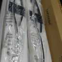 Battery Operated Wall Sconces Set of Two with Remote Control, Dimmable/3 Color/Night-Light/Timer/Memory, Black Modern Wireless LED Sconce for Living Room, Hallway, Bedroom, 39.3 Inch (2 Pack)