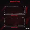 Engine Valve Cover Gaskets Compatible with Nissan Infiniti Vehicle 2002-2020 3.5L 4.0L V6 FX35 G35 I35 M35 QX4, 350Z Maxima Altima Murano Frontier NV1500 NV2500 NV3500 Replaces# VS50608R, VS50371