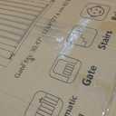 29"-57" Baby and Pet Safety Gate, 30" Tall Metal Walk-Thru Gate for Doorways & Stairs, Easy One-Hand Open, Dual Lock (Black, 29" W x 30.5H)