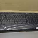 Logitech MK345 Wireless Keyboard and Mouse Combo with Palm Rest, 2.4 GHz USB Receiver, Compatible with PC, Laptop, Black