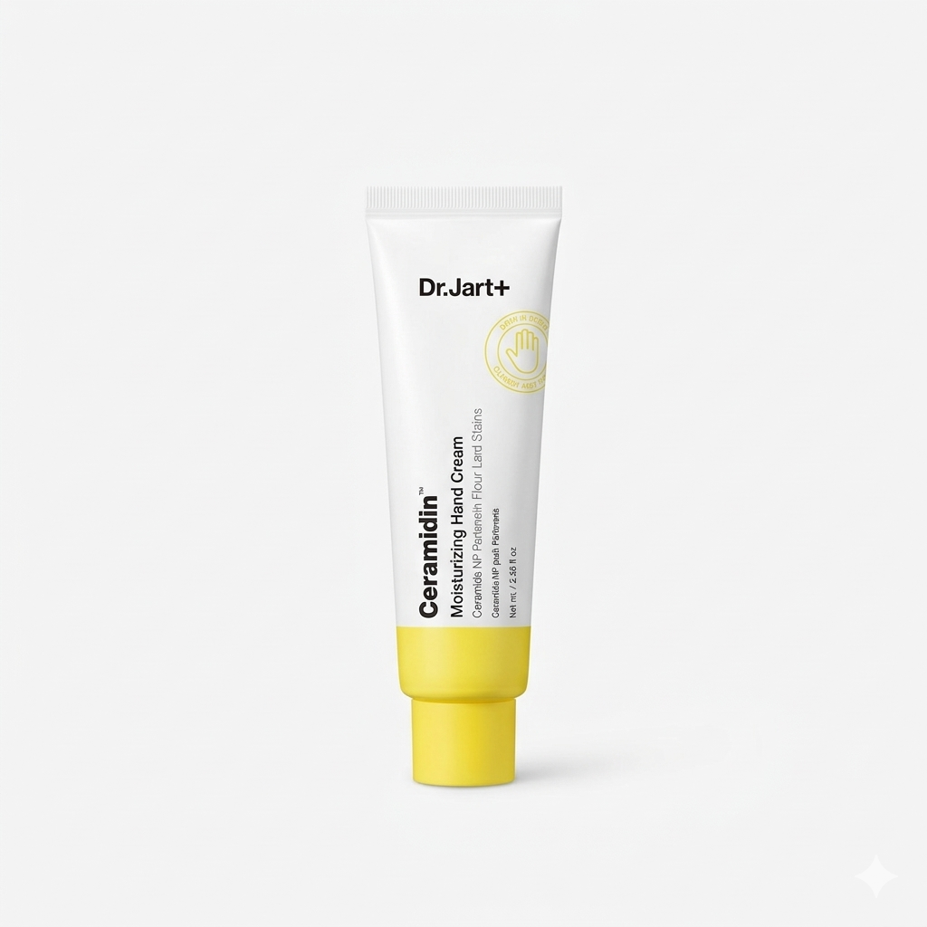 Dr.Jart+ Ceramidin Moisturizing Korean Hand Cream For Dry Hands with Ceramides and Panthenol | Korean Skin Care, 3.38 Fl Oz