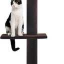 Max & Marlow Cat Tree Floor to Ceiling Cat Tower Height 95-108" Adjustable Kitten Tree Tall Climbing Tree with Carpet Scratching Post and Mat Cat Pole for Indoor Cats,Dark Brown