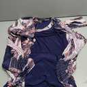 R&M Richards 2PC Flyaway Jacket Dress W/Graphic Crinkle Pleated Pattern & Solid Tank Dress Size 6