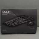 Ergonomic Wireless Keyboard and Mouse Combo, 30dB Quiet Full Size Keyboard Set with Wave Keys & Soft Palm Rest, Dual-System Switch for Windows/Mac, Ideal for Business Teams Home OfficeSablute (Black)