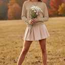 Cakulo Womens Off The Shoulder Sweater Batwing Long Sleeve Casual Knit Tops 2026 Lightweight Pullover Sweaters (Beige, XL)