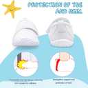 shopUAL Toddler Water Shoes Kids Girls Boys Beach Aqua Socks Skin Barefoot Walking Water Shoes Quick Dry Non-Slip Breathable Swim Pool Surf (White)