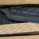 FH Group Premium Liners Tall Channel Trimmable All Weather Rubber Full Set Car Floor Mats (Black) w. Trimmable All-Season Cargo Liner (Black) - Universal Fit for Cars Trucks and SUVs