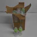 Roowest Bottle Chug Baby Shower Game Favors Including Safari Animals Theme Wooden Sign and 18 Pcs Baby Bottles for Gender Reveal Party Supplies (Green)