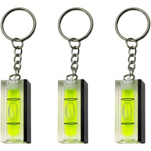 3Pcs Magnetic Mini Bubble Level with Keychain of Interior Decoration– 40mm×17mm×15mm Pocket-Sized Precision Tool for Construction, Woodworking & Picture Hanging Mark Measuring Instruments