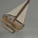 Linfevisi Wooden Sailboat Decorations Nautical Sail Boats Model Decoration Beach Coastal Ocean Themed Home Decor Ornaments Table Top Rustic Decorative Wood Sailing Boats Ships Nautical Decor 10.75" H