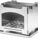 Outdoor Camping Stove - Portable Ultralight Compact Hiking Survival Backpacking Japanese Titanium Wood Stove 0.16lb Made in Japan