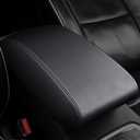 AOMSAZTO Console Covers for 2016-2021 Hyundai Tucson Armrest Covers for Hyundai Tucson Black with Black Stiches