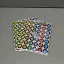 3 x 1-40 Numbers Round Labels Stickers, 1 Inch Self-Adhesive Small Number Stickers Colorful Border Round Label for Classroom, Office, Organizing Inventory Storage (504Pcs)