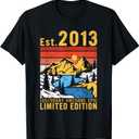 Est. Vintage 2013 10th Birthday Limited Edition 10 Year Old T-Shirt, S