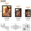 upsimples 10 Pack Picture Frames Collage Wall Decor for Mounting or Tabletop Display, Photo Gallery Frame Set for Family, Multi Sizes Including 8x10, 5x7, 4x6, Black