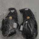 2 Pcs Coffee Gnomes Plush Bar Decor, Handmade Swedish Tomte Gnomes Gifts Farmhouse Scandinavian Figurine Gnome for Home Kitchen Coffee Station Table Shelf Decor (Black)