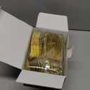 100 Count Heavy Duty Gold Plastic Spoons Disposable, BPA-Free, Heat Resistant, Solid and Durable Premium Plastic Disposable Spoons for Party Supply