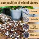 10 Quart Bonsai Soil Mix Lava,Pumice,Pine Bark and Calcined Rock, Natural Organic Mix for Potted Plants (EXP 01/01/36)