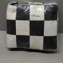 Terrug Black and White Checkered Rug for Living Room,5x7 Area Rugs Washable with Non Slip for Bedroom,Soft Low Pile Stain Resistance Retro Carpet for Dorm Kids Room